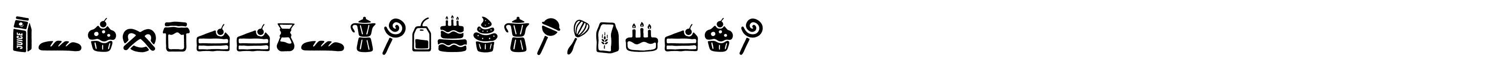 Zing Goodies Bakery Icons